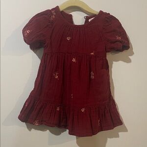 Cat & Jack Embroidered Baby Dress Set 12 Months